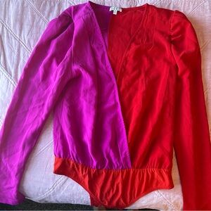 TCEC Vibrant Red and Purple Blouse